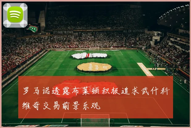 罗马诺透露布莱顿积极追求武什科维奇交易前景乐观
